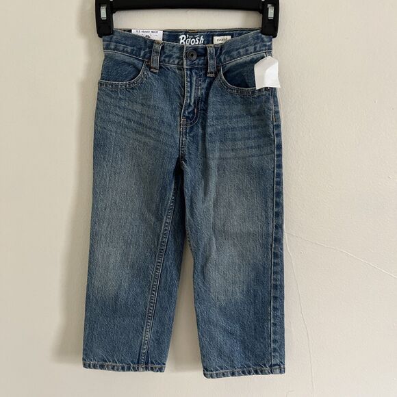 Oshkosh Boys Easy Adjust Waist, Classic Fit Medium Stonewash Jeans- 4T NWT - Picture 1 of 6
